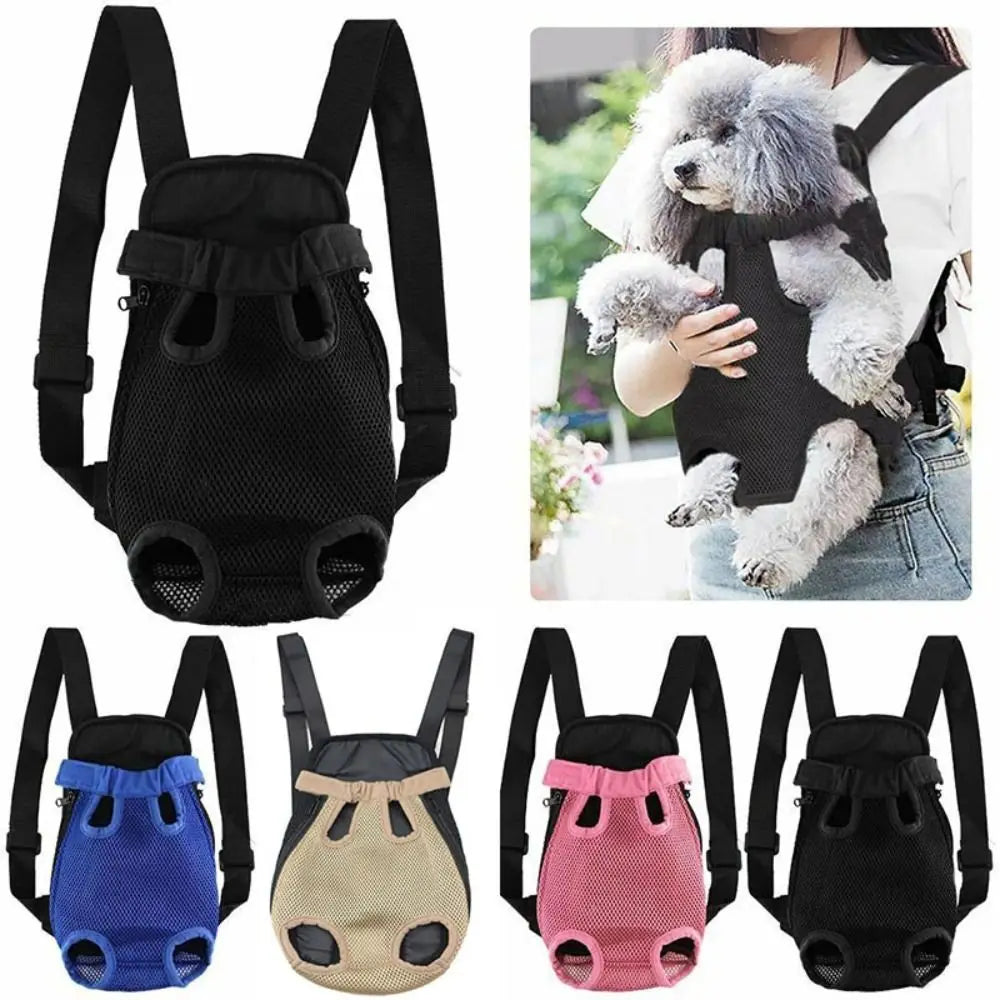 Adjustable Dog Front Carrier Legs Out Dog Backpack Carrier Pet Carrier Backpack for Small Dogs Cats and Puppies